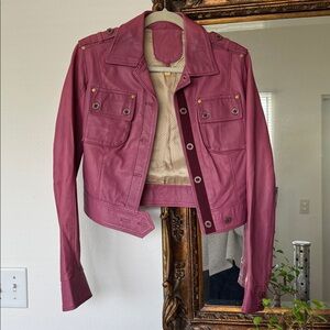 Koret Pink Leather Jacket
